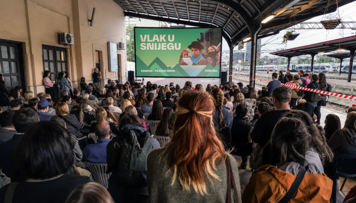 Cinehill: <em>Vlak u snijegu</em> na Glavnom kolodvoru; otvoren program 'Zagreb –&nbsp;filmski grad'povezana slika