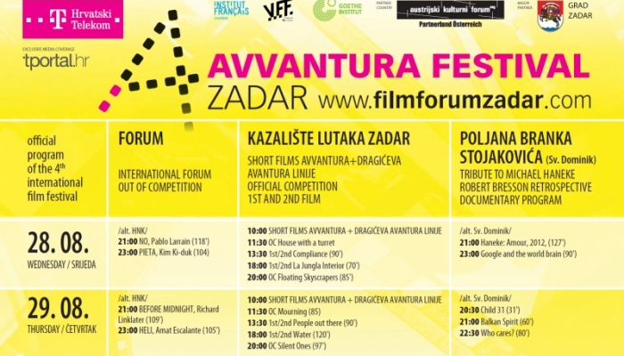 Počinje 4. izdanje Avvantura Festivala Film Forum Zadarpovezana slika