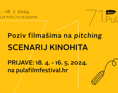 Pulski filmski festival: otvoren poziv za pitching 'Scenarij kinohita'