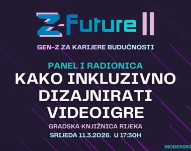 Panel-rasprava i radionica u Rijeci: 'Kako inkluzivno dizajnirati videoigre?'