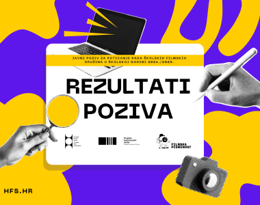 Objavljeni rezultati Javnog poziva za poticanje rada školskih filmskih družina u školskoj godini 2024./2025.
