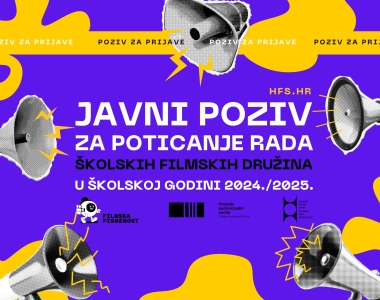 Otvoren Javni poziv za poticanje rada školskih filmskih družina u školskoj godini 2024./2025