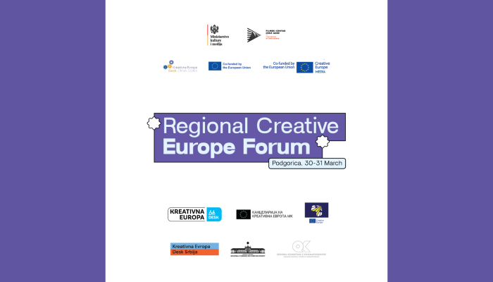 DKE – Ured MEDIA Hrvatske, udruge Restart i Djeca susreću umjetnost na Regionalnom forumu Kreativne Europepovezana slika