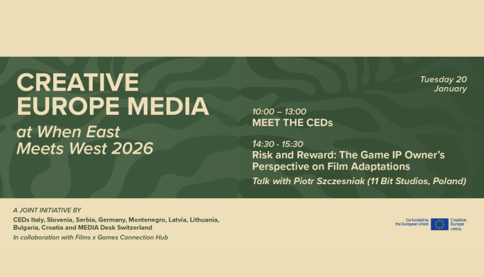 'Rizik i nagrada: perspektiva vlasnika IP-ja videoigara prema filmskim adaptacijama'u sklopu WEMW 2026povezana slika