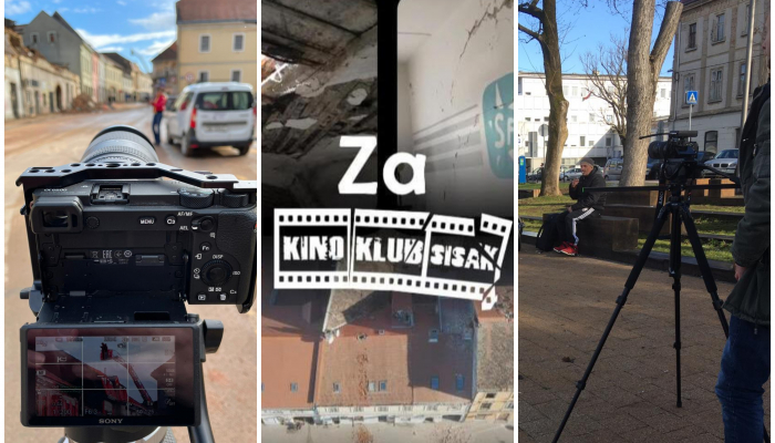 Kino klub Sisak: prikupljanje materijala za dokumentarni film o potresupovezana slika